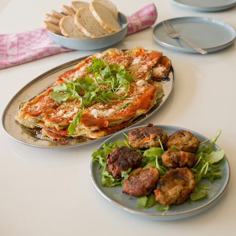 Melanzane alla Parmigiana en Polpette di melanzane
